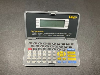 Lingo 14 Continental Language Translator Digital Handheld Works