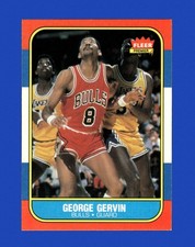 1986-87 Fleer Set-Break # 36 George Gervin NR-MINT *GMCARDS*