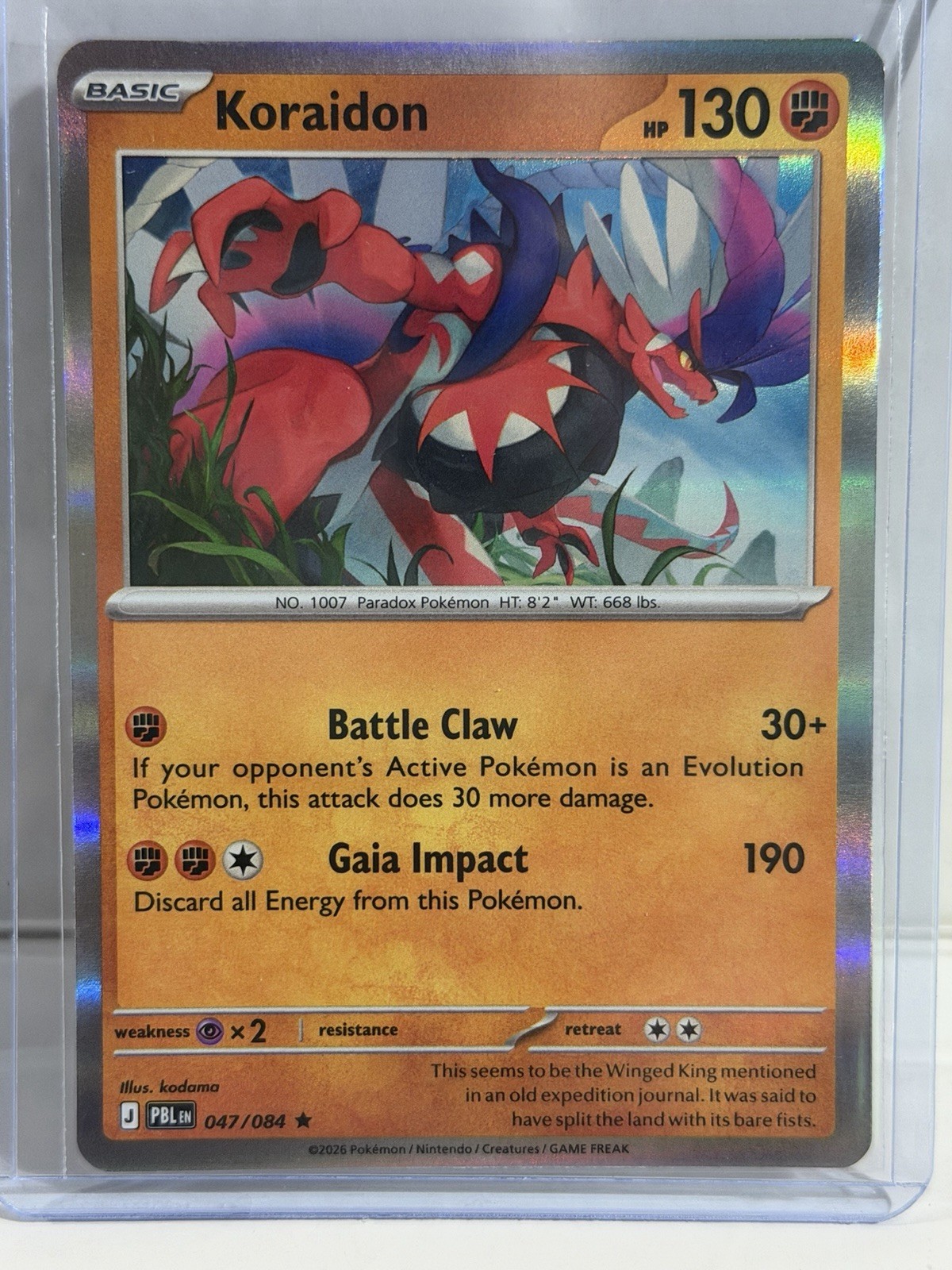 Pitch Black | Koraidon Holo Rare 47/84
