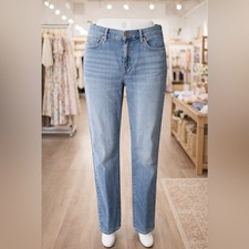 Seven7 Light Blue Straight Leg Women's Jeans