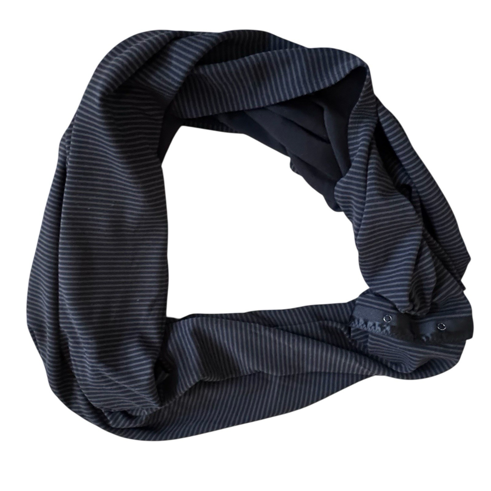 Lululemon Vinyasa Infinity Snap Button Black Gray… - image 1