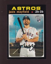 2020 Topps Heritage Jack Mayfield Rookie #585 Houston Astros