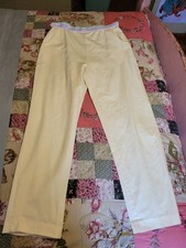 Vintage 70s Light Yellow Pants 50/50 Cotton Polyester