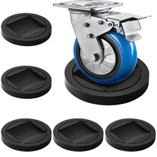 Bed Stoppers to Prevent Sliding - 6 Pack Furniture Wheel Stopper for Hardwood...