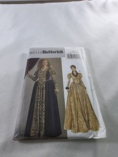 Butterick Costume Pattern B5114 Elizabethan Princess Gown Sizes 6 8 10 12 UNCUT