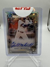 2021 Bowman Chrome Mega Box Garrett Mitchell Mojo Refractor Auto #BMA-GM Topps