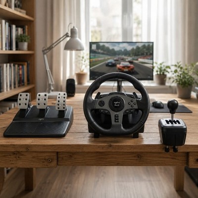 PXN V9 Gen2 900° Gaming Lenkrad + Pedale + Schalthebel OVP Top Zustand