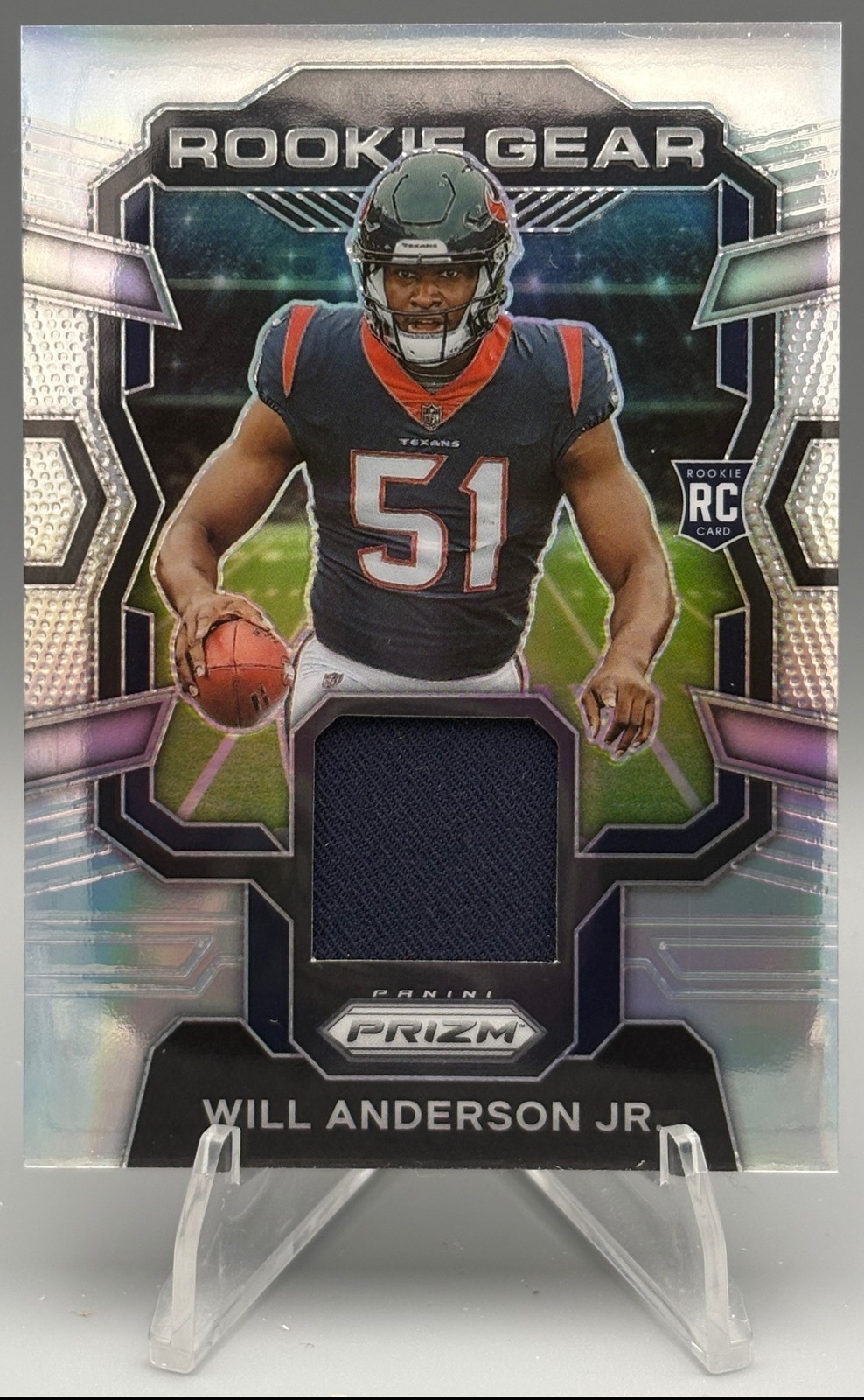 A272 2023 Panini Prizm Will Anderson Jr. Rookie Gear Silver #RG-WA MEM RC