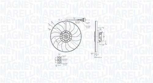 FAN RADIATOR 069422878010 FOR SKODA FABIA/Combi/Praktik/II ROOMSTER VW 1.4L 3cyl - Picture 2 of 6
