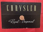 1938 Chrysler :Royal & Imperial" Car Dealer Sales Brochure