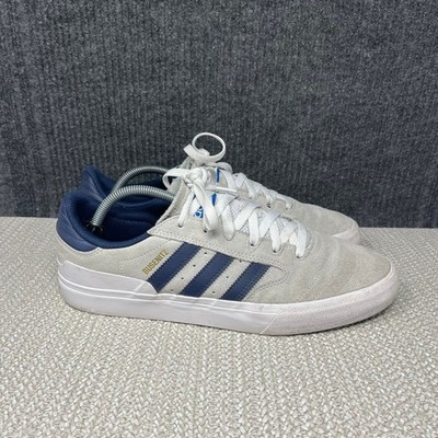 Adidas Originals Busenitz Vulc II Gray Blue Suede Skate Shoes Men s 10.5 GY6906