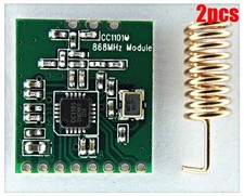 2Pcs CC1101 Wireless Module Long Distance Transmission Antenna 868Mhz New Ic po