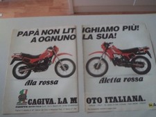 advertising Pubblicità 1983 MOTO CAGIVA ALA ROSSA 350 - ALETTA ROSSA 125