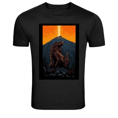Volcano T-Rex Dinosaur Eruption Prehistoric Graphic T-Shirt