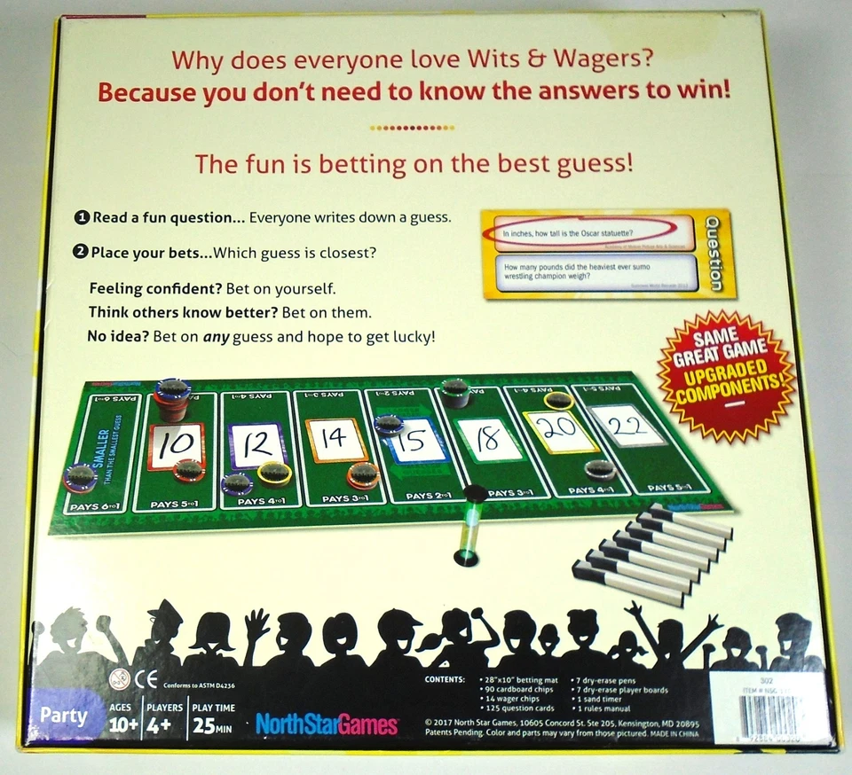 2017 Wits & Wagers Deluxe Edition Party Game - Complete - Image 3 of 3