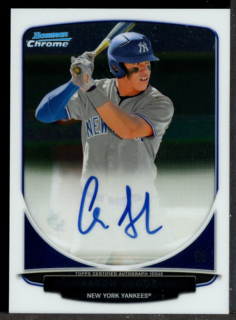 2013 Bowman Chrome Draft Picks & Prospects Aaron Judge RC Rookie ON CARD AUTO
