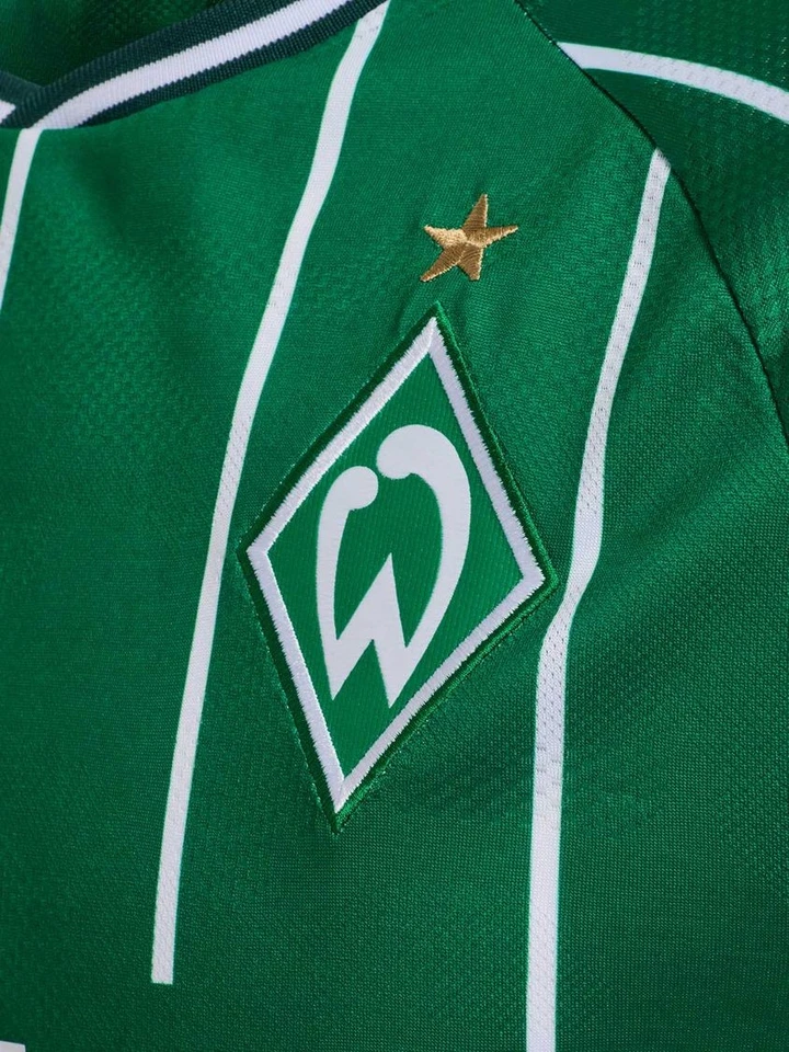 Hummel Werder Bremen Camiseta 25 26 Verde Svw Home Jersey de Fan TALLA S- 5XL - Imagen 4 de 4