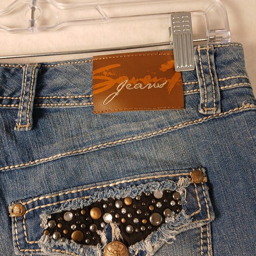 Lane Bryant Seven Capris Denim Size 14 NWT Destressed - Picture 9 of 10