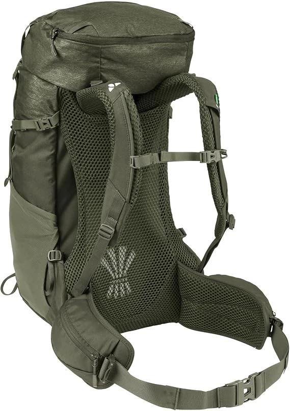 VAUDE Brenta 36 + 6 Backpack Wanderrucksack Rucksack Regenhülle Khaki dunkelgrün - Bild 2 von 4