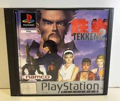 TEKKEN 2 PLATINUM - PAL PLAYSTATION PS1 USED 1996 AS PICTURED
