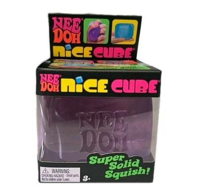 Nee Doh Nice Cube Super Solid Squish Color Purple New In Box Viral Free Shipping
