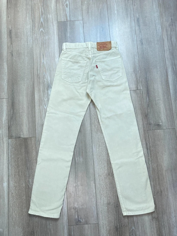 Levi's 501 jean beige W30 L36 FR37 #LS-02 - Photo 2/4