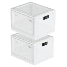 2 Pack Large Refrigerator Lockable Box - Childproof First Aid Locking Box Pil...
