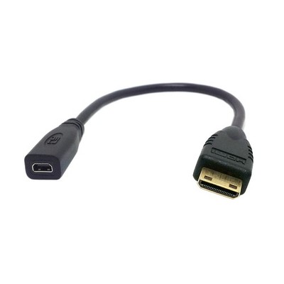 Micro HDMI to Type C Adapter Cable 10cm - Male to Female Converter v1.4