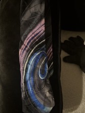 J. Garcia MICKEY Collection Sixty 100% Silk Men’s Tie Purple Black Blue Jerry G
