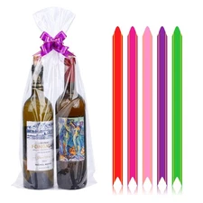 Clear Cellophane Bags 20 Pack 9x20 Inch Basket Wrap With Pull Bow Gift 2 Mil