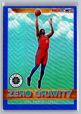 2019-20 Hoops Premium Stock #19 Joel Embiid Zero Gravity Blue