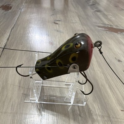 Vintage Wood Creek Chub Bait Company Wee Dee in Frog pattern | eBay