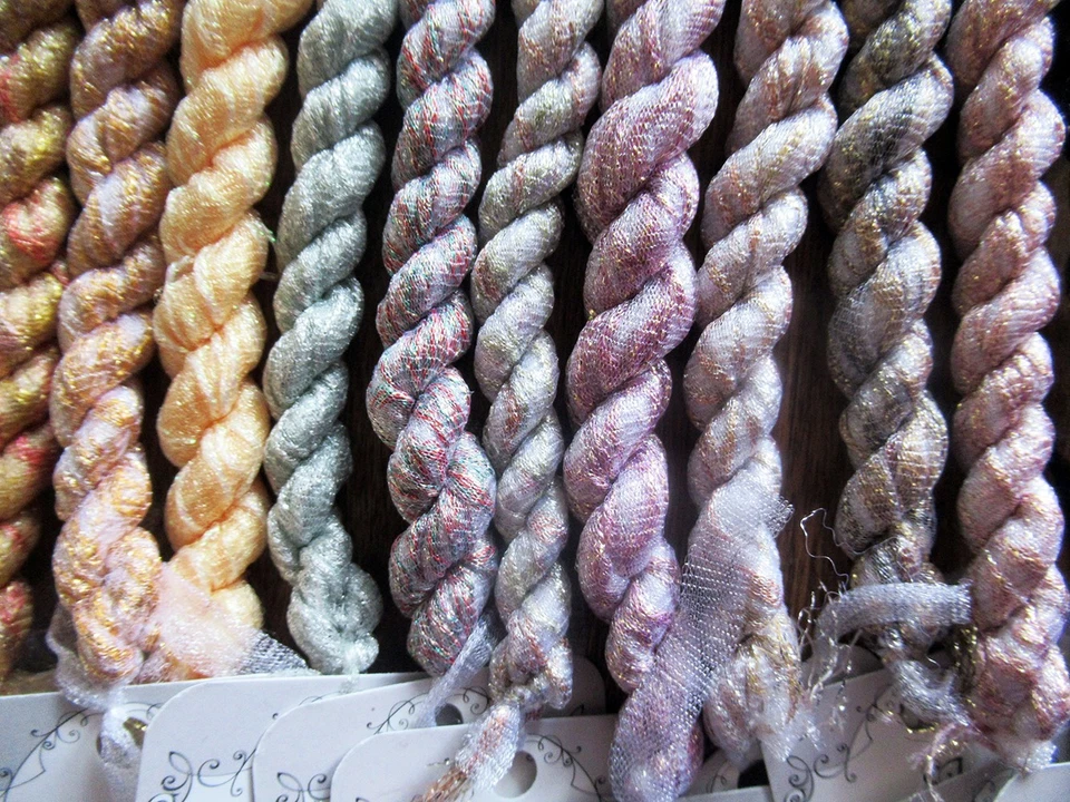 18 skeins SJ Designs CONFETTI yarn Needlepoint Embroidery– 1 each color 7 yards - Image 3 of 3