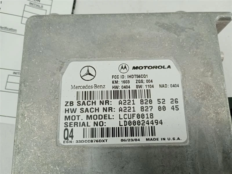 Módulo de Control Electrónico de Comunicación MERCEDES BENZ SLK 280 350 R171 05-11 Foto 3 de 4