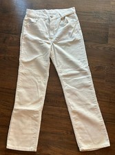Vintage Levis Straight leg Corduroy Jeans Pants Womens 28x29 Beige Talon Zip 70s