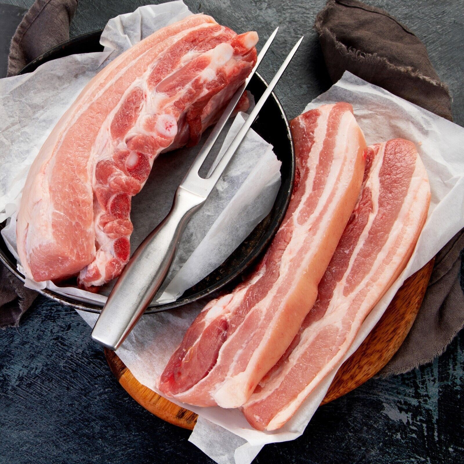 Bauchscheiben vom Schwein Bauch in Scheiben frisch ab 12,50/kg