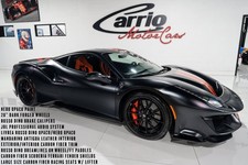 2020 Ferrari 488 Pista Nero Opaco paint,Mandarino Antigua interior,JBL
