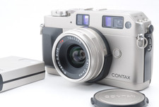 Contax G1 Rangefinder camera Zeiss Biogon 28mm f/2.8 Lens flash from JAPAN