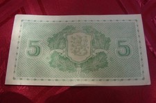 5 Mark Markkaa Banknote Finnland Suomi 1939