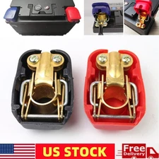 2PCS Car SUV Boat Heavy Duty Quick Release Battery Terminal Clip Connector Clamp