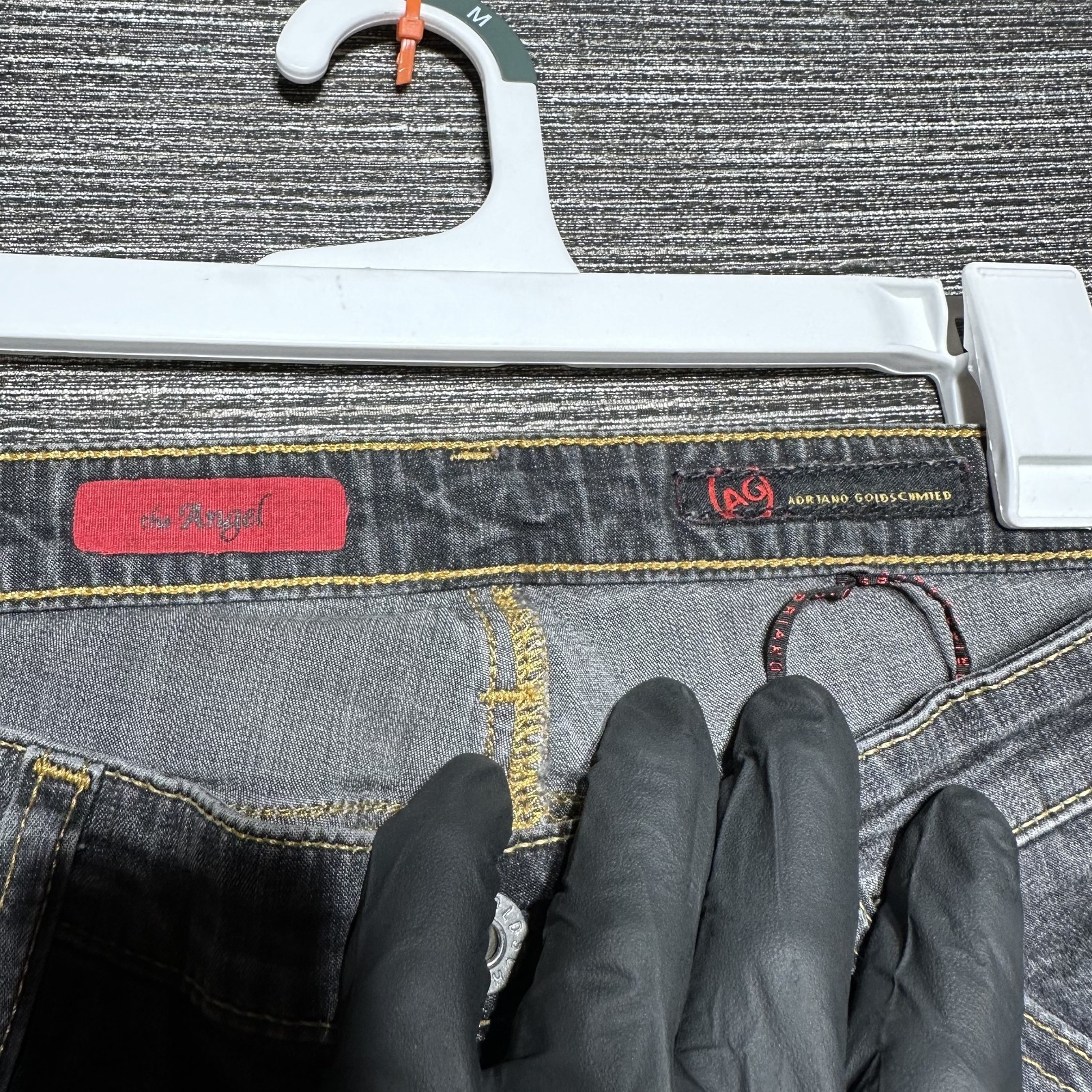 Adriano Goldschmied Jeans Women's Size 32x30 Gray Black The Angel Bootcut thumbnail 4