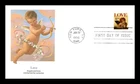 US COVER LOVE CUPID FIRST DAY ISSUE FLEETWOOD