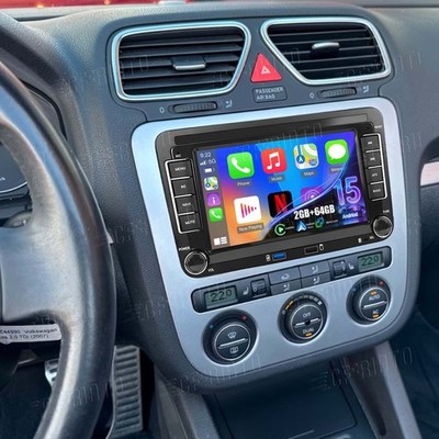 7'' 2+64G Carplay Autoradio Android 15 Für VW EOS GOLF 5 6 Plus Touran Polo Caddy