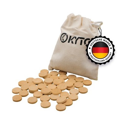Kyto Bingo Holz Chips 150 Scheiben aus Holz für Bingospiel-Karten 14/3 mm