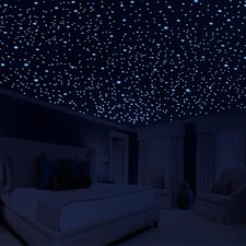 Glow Dark Stars Wall Decals 404 Green  Blue Kids Room