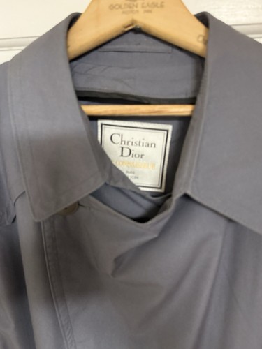 Trench cappotto uomo 40R vintage Christian Dior Le Connaisseur lana grigio anni 80 usato in ottime condizioni - Foto 2 di 15