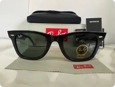 Ray-Ban RB2140 Wayfarer Classic Sunglasses 50mm Sunglass Black Frame Gray Lens