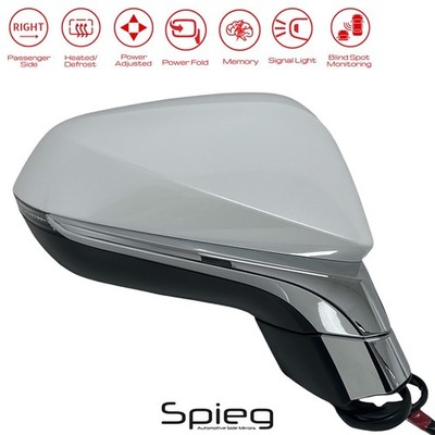 Passenger Side Mirror for 2016-2022 Lexus RX350 RX450h / BSM Memory Power Fold