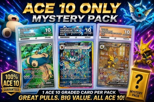 *ACE 10 ONLY* Pokémon TCG Graded Mystery Pack (Up To £400 Value !)