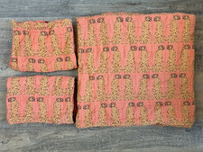 Target Opal House Leopard Coverlet FULL QUEEN &2 Shams 3pc Coral BOHO Jungalow
